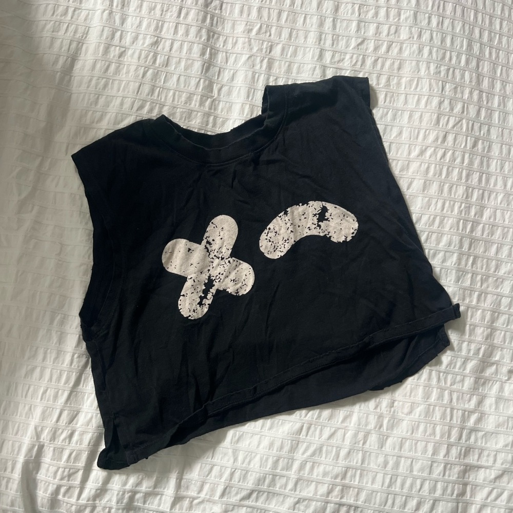 Rumble Boxing Black Crop Top